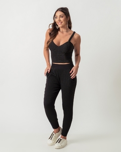 CALÇA DE LUREX JOYCE - PRETO - comprar online