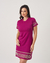 VESTIDO CASUAL KAYLA EM MOLETINHO - FUCSIA na internet