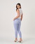 CALÇA SKINNY EM MALHA RISCA DE GIZ - AZUL BABY BLUE na internet