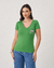 BLUSA BABYLOOK PATCHWORK OLHO GREGO - VERDE