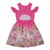 Vestido de Tricoline Estampada Safari Pink Paraiso 12525 - comprar online