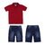 Conjunto Masculino Gola Polo e Shorts Jeans Vermelho Paraiso 14115 na internet
