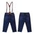 Calça Masculina Jeans com Suspensório Removível Paraiso 14030 na internet