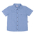 Camisa Masculina De Sarja Color Azul Paraiso 12508