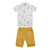 Conjunto Verão Kids 2 Masculino Com Camisa Polo e Shorts Paraiso na internet