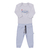 Conjunto Baby Longo Body e Calça Malha Azul ClaroLe Bhua LB15970 na internet