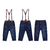Calça Masculina Jeans com Suspensório Removível Paraiso 14030