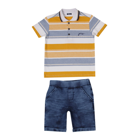 Conjunto Bebê Menino Verão Camisa Cambraia E Bermuda Moletinho Tropical 2  peças Tam M a GG - Paraíso - Loja de Roupa Infantil Para Meninas, Meninos e  Bebês