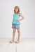 Conjunto Kids Verão Feminino Com Shorts e Blusa Paraiso na internet