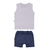 Conjunto Masculino Regata e Shorts De Moletom Azul Le Bhua Lb12654 - comprar online