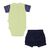 Conjunto Masculino Body Com Mangas Estampadas E Shorts Em Malha Verde Le Bhua Lb13711 na internet