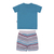 Conjunto Masculino Camiseta e Shorts Azul Turquesa Le Bhua Lb12659 - comprar online