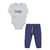 Conjunto Baby Longo Body e Calça Malha Azul ClaroLe Bhua LB15970 - comprar online