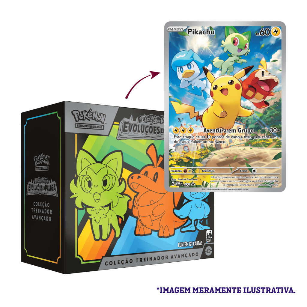 Pokemon Blister Quadruplo Evoluções Em Paldea Jogo de Cartas Copag