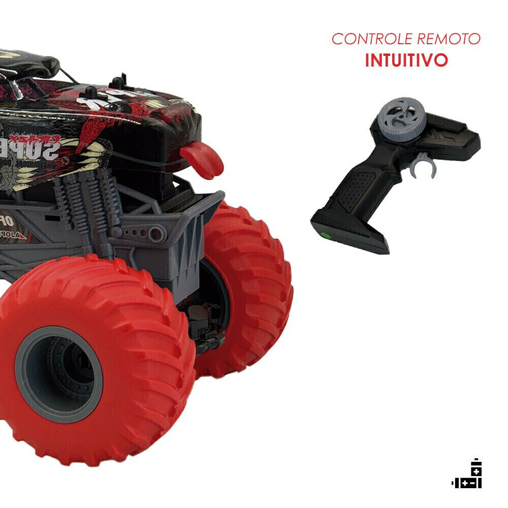 Carrinho De Controle Remoto Off-Road Resistente