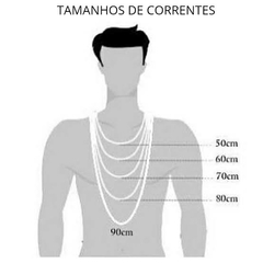 CORRENTE 3X1 9MM + PINGENTE CRISTO AB - PRATA LEGITIMA na internet