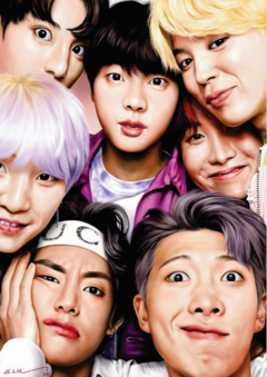 POSTER BTS A5(15X21) na internet