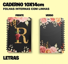 CADERNO CAPA DURA LETRAS na internet