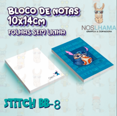 BLOCO DE NOTAS/ANOTAÇÕES STITCH - Gráfica Noslhama