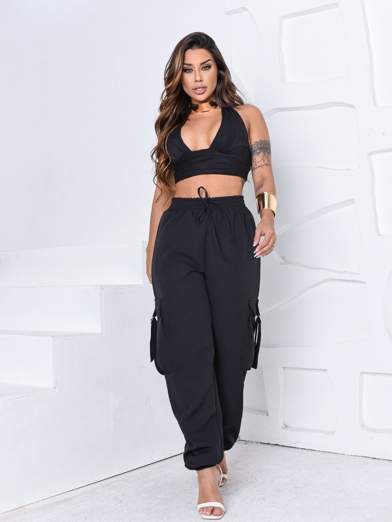 Calça jogger feminina alfaiataria sales