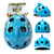 CAPACETE IMP ABSOLUTE KIDS TUBARÃO G AZUL - Global Bicicletas