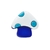 Botão Infantil Cogumelo Branco | Azul 12 un