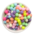 Conta Plástica - Botão de Rosas Candy - 50g