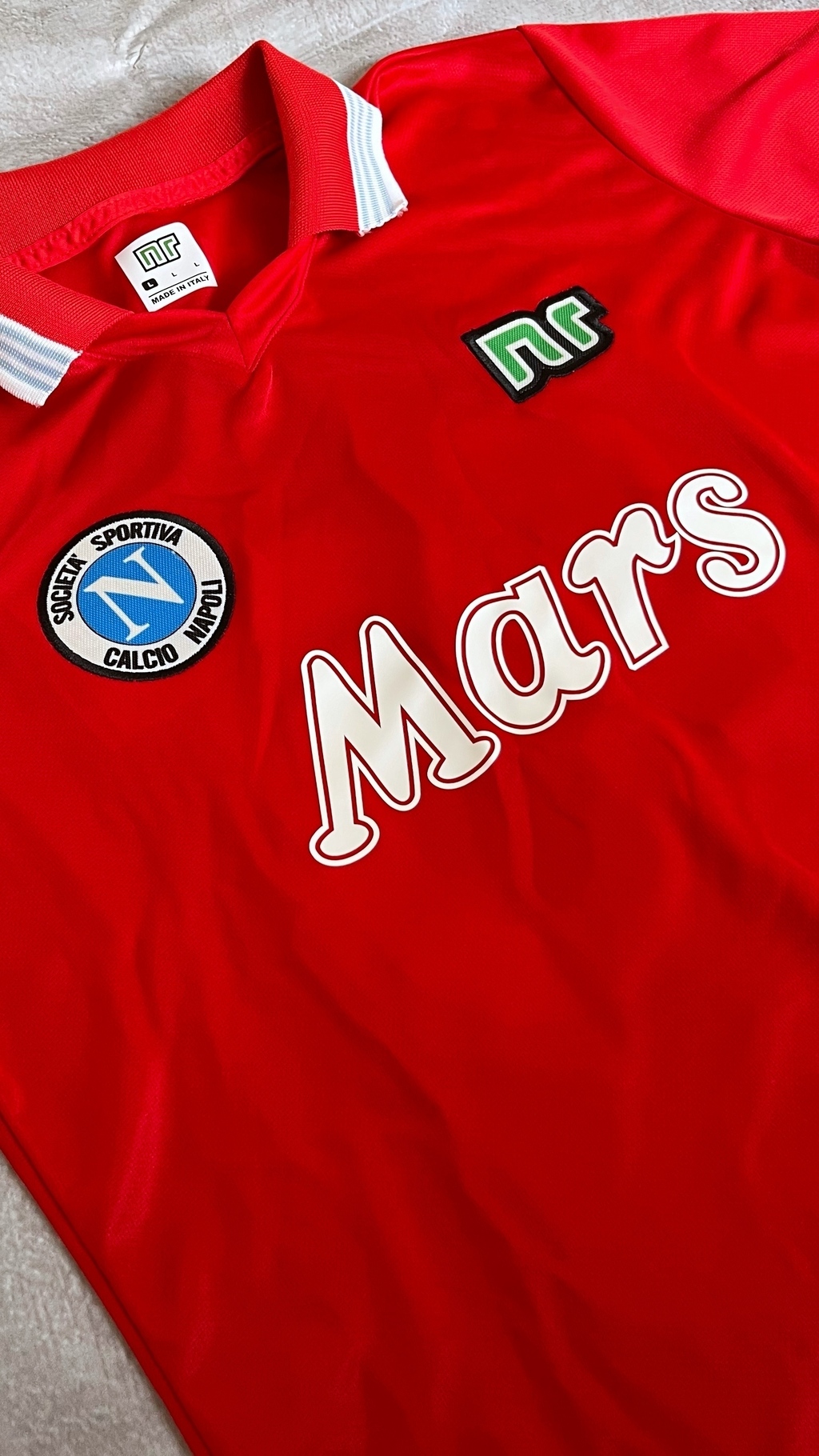 Camiseta Retro Suplente Napoli Maradona 1989 roja 10