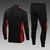 Conjunto TrackSuit De Treino De Futebol Milan - BlackRed na internet