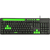 Teclado Multimidia Gamer Usb Com Suporte De Smartphone Verde Tc265