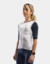 JERSEY ANDES WHITE NAVY BLUE SLIM FIT MUJER