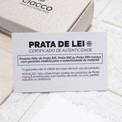 Pulseira Gucci/Tampinha de Lata de Prata 925 8mm - Ciacco