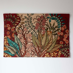 Tapeçaria floral 95 x 63 cm - Gabinete Curadoria