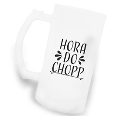 Caneca de Chopp em Vidro Jateado - 475ml - comprar online