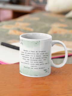 ARQUIVO DIGITAL - Arte para Caneca Dindos Aquarela - Crespa Personalizados