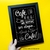 Quadro Chalkboard: Café é tão bom... - comprar online