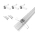 Perfil para LED 50x20mm Embutir Com Aba 2m Alumínio Branco - loja online