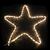 Estrela Natalina LED 55cm 3000K Branco Quente Armação Ferro 127V
