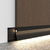 Perfil para LED Rodapé 17x80mm Sobrepor Sem Aba 2m Alumínio Preto - comprar online