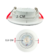 Spot LED Embutir Rednondo 7w 3000K Branco Quente Bivolt Branco na internet