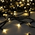 Pisca-Pisca LED Natal 8 Funções 3000K Branco Quente s/ Emenda 100Leds Fio Verde 10m 127V