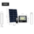 Refletor LED Solar 100w 6500K Branco Frio c/ Controle Preto - INFOLED