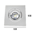 Spot LED Embutir Quadrado 5w 6500k Branco Frio Bivolt Branco - INFOLED