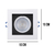 Spot LED Embutir Recuado Quadrado 6w 6500k Branco Frio Bivolt Preto c/ Branco - INFOLED