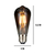 Lâmpada LED Filamento ST64 Fumê Bulbo 4w 2700k Âmbar E27 Bivolt na internet