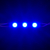 Módulo LED com Lente 7025 3 Leds 2w Azul 12v IP67