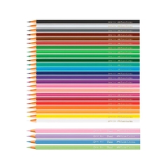 Lápis De Cor Faber Castell 24 Cores + 4 Pastel - comprar online