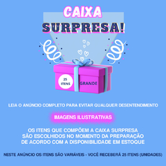 Papelaria Fofa - Box Surpresa - Grande - 25 itens - loja online