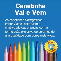 Canetinha Hidrográfica Vai e Vem 24 Cores Faber-Castell na internet