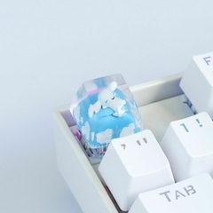 Keycap Cinnamoroll Sanrio 3D - Teclado Mecânico